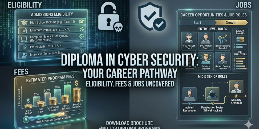 Diploma in Cyber Security: Eligibility, Fees & Jobs