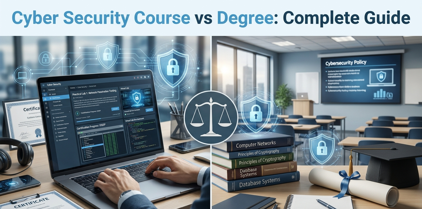 Cyber Security Course vs Degree in Delhi: Complete Guide